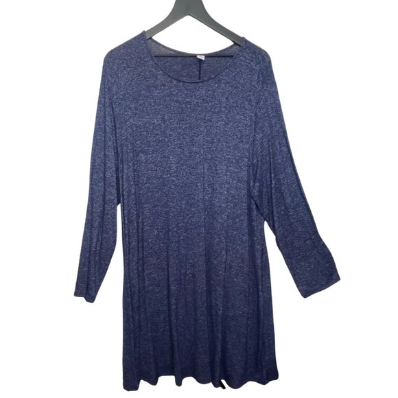 Old Navy Blue Long Sleeve Swing Dress 